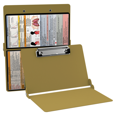 WhiteCoat Clipboard® - Tactical Brown Respiratory Edition